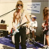 Playing the AIDS walk on Beacon St Boston '98