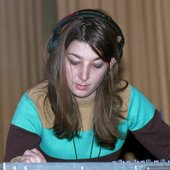 Mira Calix performing in Brooklyn (2002)