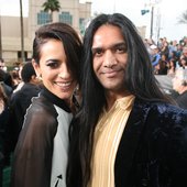 Bebe & Anand Bhatt at the Latin Grammys