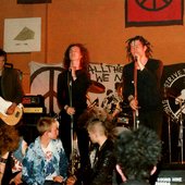 'In Darkness...' lineup. May 1983? Leeds? by Jenny Plaits?