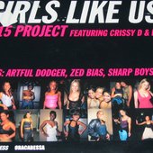 B-15 PROJECT Feat.CRISSY D & LADY G - Girls like us - single cover