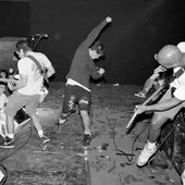 Chuck with Underdog at City Gardens, 1989, Photo: Ken Salerno