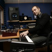Giacomo Bondi in his recording studio