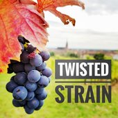 Twisted Strain grapes vineyard logo
