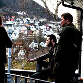Plasterwork taking a brak at Rock Mansion Records Bergen Norway