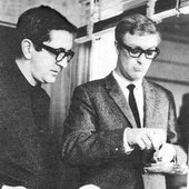 Len Deighton and Michael Cain