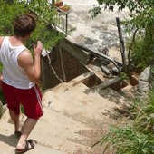Jason Hall walking in Colombia