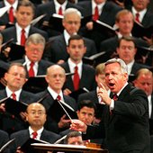 Craig Jessop leading the choir