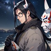 On a bridge with masks