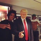 Tyler and Taco with former president of the USA Donald Trump