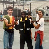 Claudio Illobre y Guillermo Bonetto con Pato Banton en Toronto, Canadá.