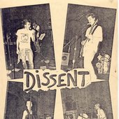 Dissent band flyer