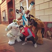 cyborg with the gang