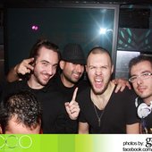 Ecco lounge Hollywood, California with Luigi Rocca aka Marshall, Joey \"FLSHBCK\" Avila and Chris Lake