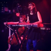 Leda performing at The Rock Shop in Brooklyn, New York, on April 8, 2014