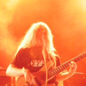Travis Morgan performing with Atheist