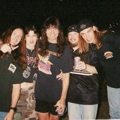 Greg and the guys w Up Spook Hill hanging out with Legend Rudy Sarzo
