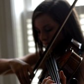 Layne Guyer on the violin