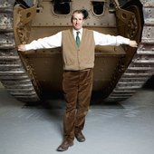 Chris Barrie with sizeable vehicle