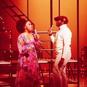 Roberta Flack and Donny Hathaway on stage, 1970s