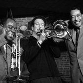 Louis Armstrong & Duke Ellington & Paul Newman