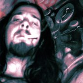 P. Emerson Williams in front of Lilith painting