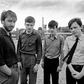 Peter Hook, Ian Curtis, Stephen Morris and Bernard Sumner