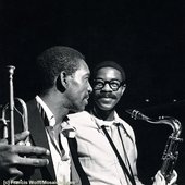 Kenny Dorham and Joe Henderson captured by Francis Wolff. Dorham was born today in 1924.
