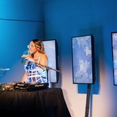 Suzi Analogue soundtracking the Chromat runway live 