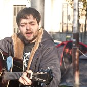 Junior Johnson playing at Occupy Belfast