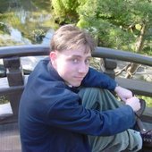 On top of a bridge at the Japanese Tea Garden in Golden Gate Park