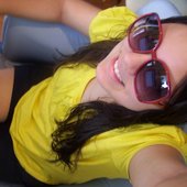 Gisa se mostrando faishionista