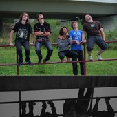 On a fence...