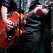 Framus Arch Top.  Angelo's in Portland OR, photo by Jenna Van Veel!