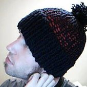 Blue & Red Beanie