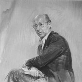 Sammy Cahn in Portrait by June Mendoza