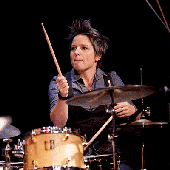 Allison Miller with drums