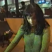 Björk at Bangkok airport 1996