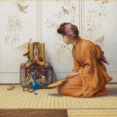 An_offering_of_flowers_(unknown_date),_by_Henry_Ryland.jpg