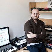 First, a look around Andy Stott's workspace