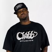 Chubb with the Chubb Studios shirt
