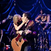 Ginger Leigh at ACL Live at the Moody Theater kissing John Pointer