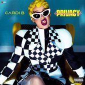Cardi B's "Invasion of Privacy" album cover.