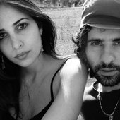 black and white