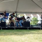 The Sunless Year thrashing at a boring daytime battle of the bands show