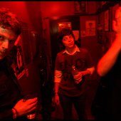 dean, leo, pete backstage, sunset tavern