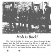 April 25 1969 ...The MOB is Back!!! at Club Gi-Gi... Lyons ILL