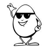 funny little egg character