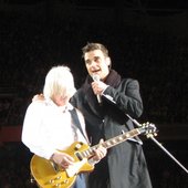Neil Taylor and Robbie Williams
