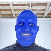 He blued himself